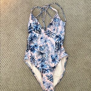 Rip Curl - Swimwear in Blue and Pink Floral Design - Small